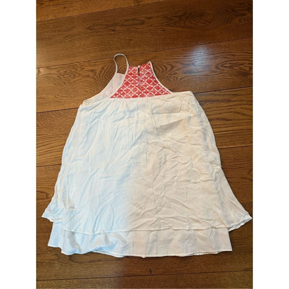Boho Embroidered Halter Mini Dress – Size M - Picture 7 of 9